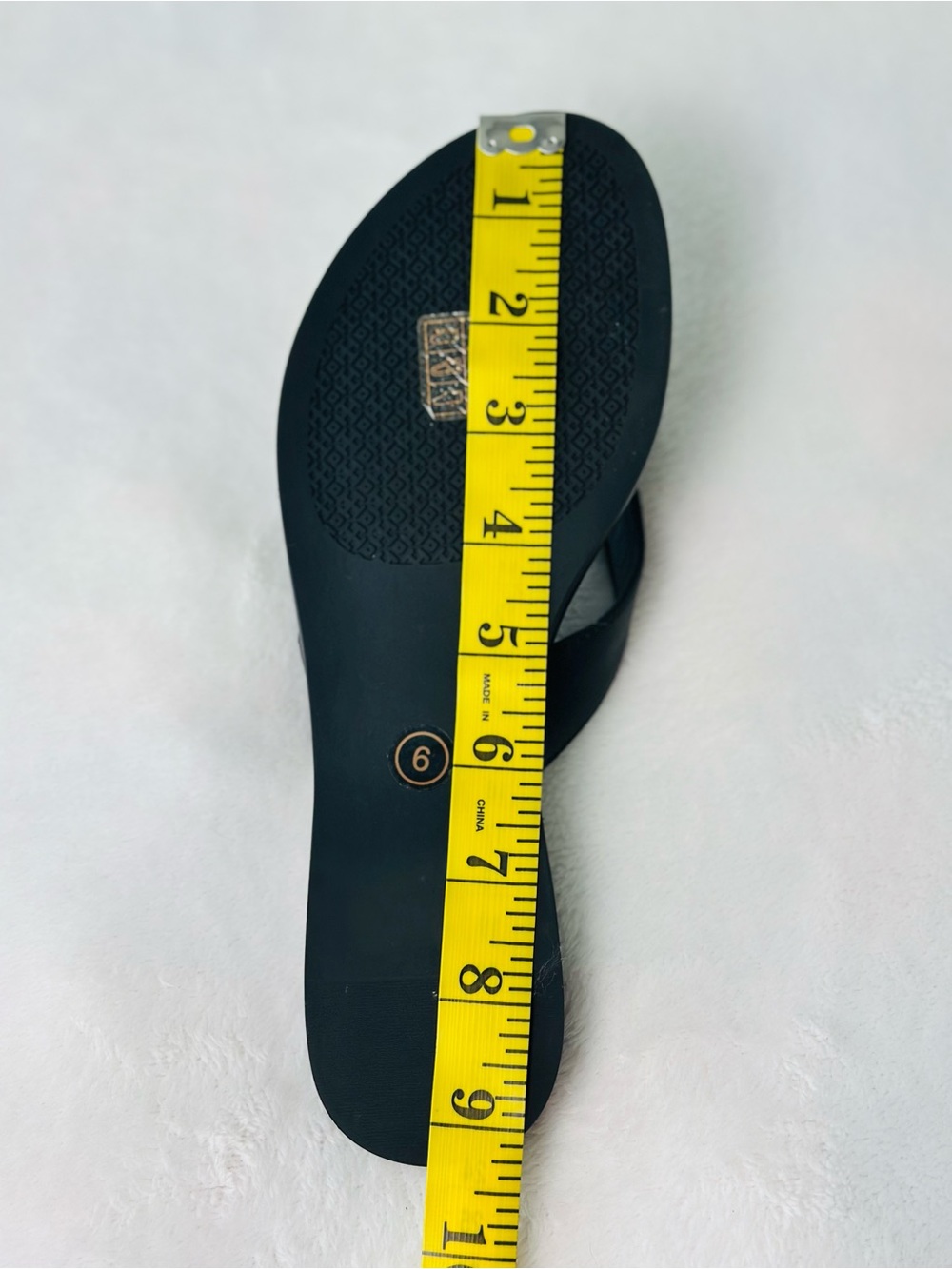 Tory Burch Benton Thong Sandals Calf Leather Size 6 - Picture 7 of 7
